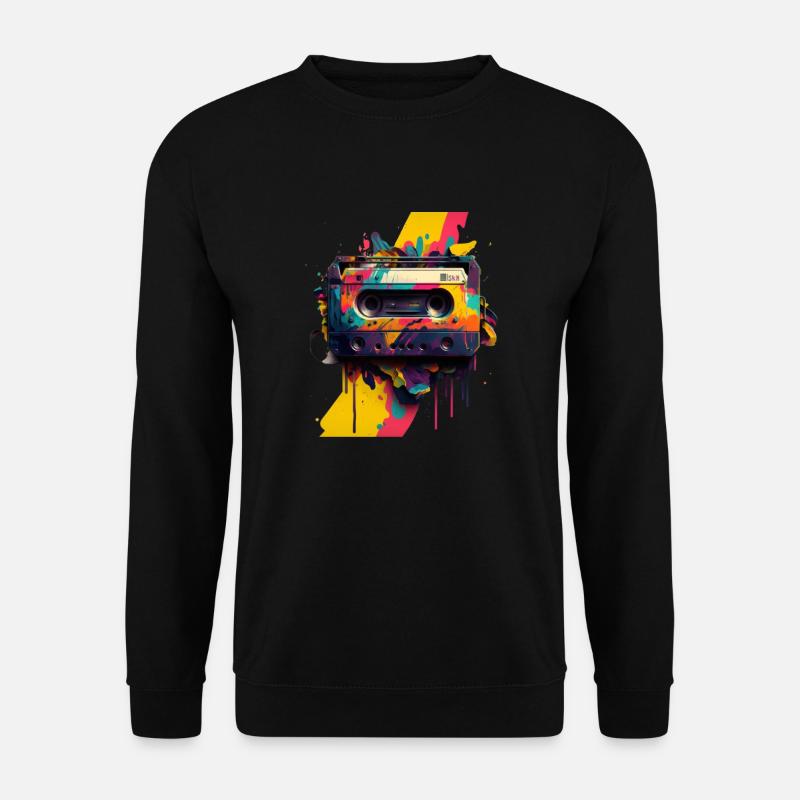 Retro Mixtape - Unisex Pullover - Schwarz