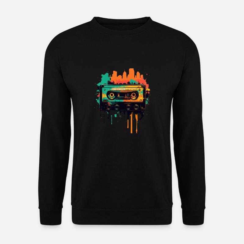 Retro Mixtape - Unisex Pullover - Schwarz