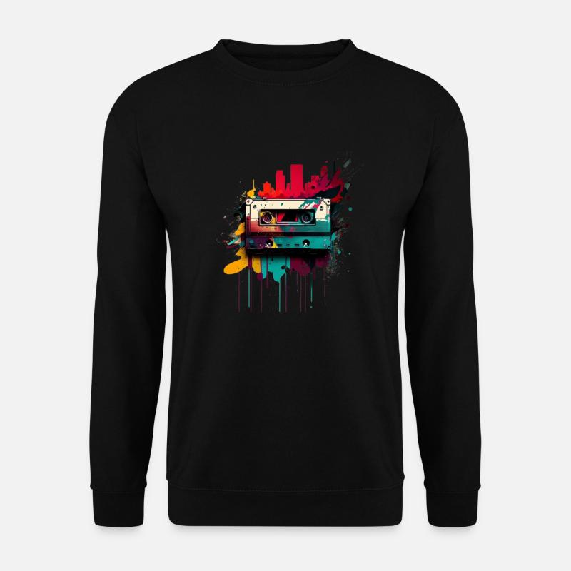 Retro Mixtape - Unisex Sweatshirt - black