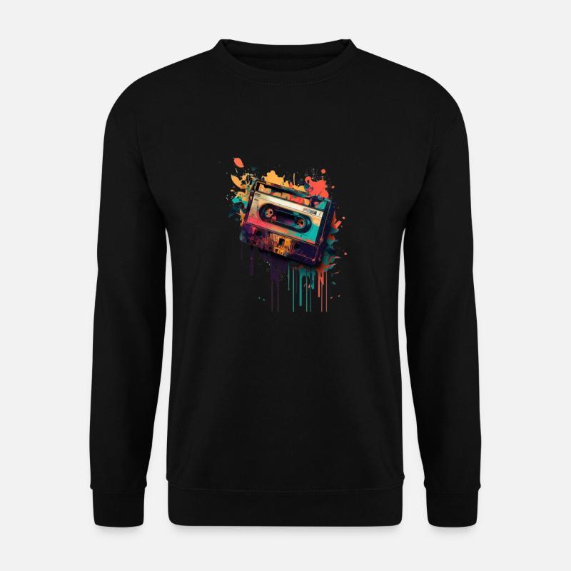 Retro Mixtape - Unisex Pullover - Schwarz