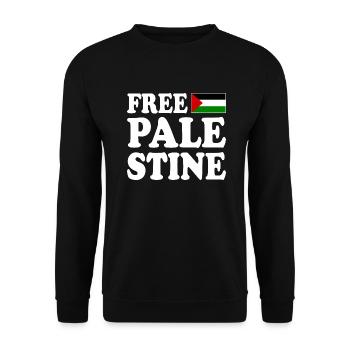 Free palestine - Sweat-shirt Unisexe - noir - Devant - Alina (178cm) & Michal (187cm)