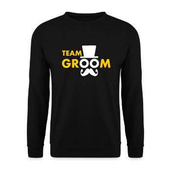 Team groom - Sweat-shirt Unisexe - noir - Devant - Alina (178cm) & Michal (187cm)