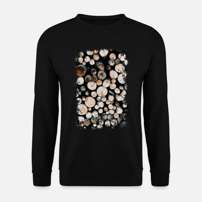 HOLZ - Unisex Pullover - Schwarz