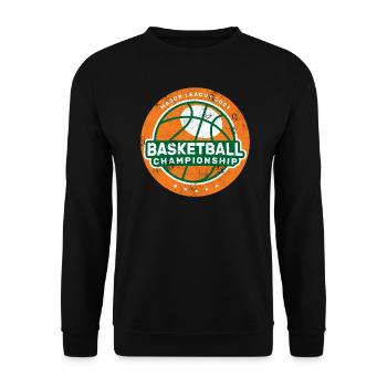 BASKETBALL DUNKING SLAM DUNK TEAM CHAMPION MOTIF - Sweat-shirt Unisexe - noir - Devant - Alina (178cm) & Michal (187cm)