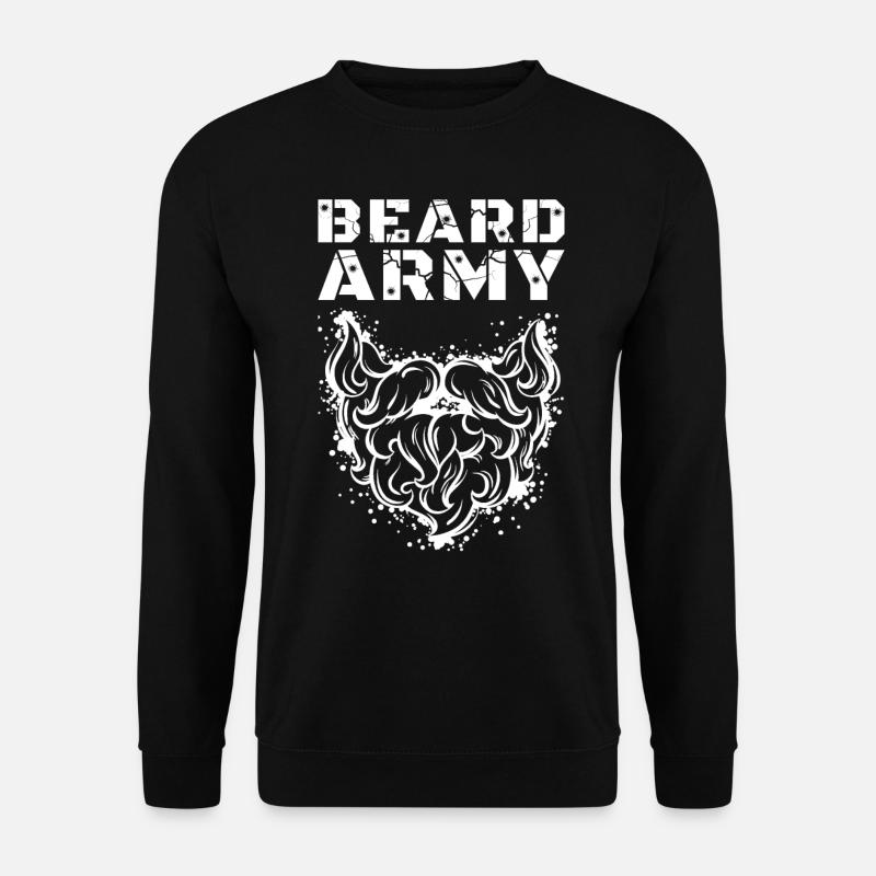 Bart Armee Bart Arm - Unisex Pullover - Schwarz