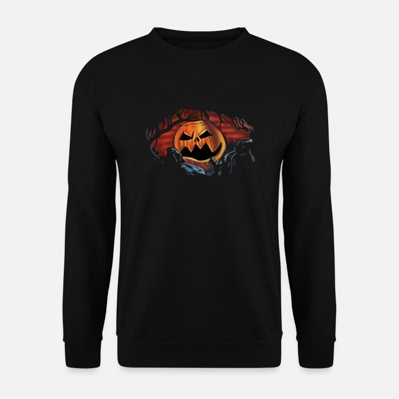 Scary Pumpkin Face - Halloween Edition - Unisex Sweatshirt - black