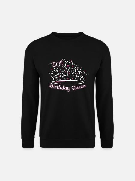 50 Geburtstag / Jahre 50th Birthday Queen Geschenk - Unisex Pullover - Schwarz