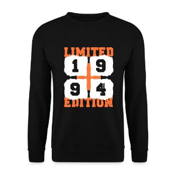 1994 Birthday 28 Years Limited Edition - Unisex Sweatshirt - black - Front - Alina (178cm) & Michal (187cm)
