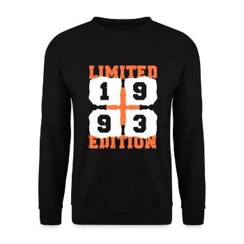 1993 Birthday 29 Years Limited Edition - Unisex Sweatshirt - black - Front - Alina (178cm) & Michal (187cm)
