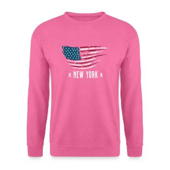 New york - Unisex Pullover - Pink - Vorne