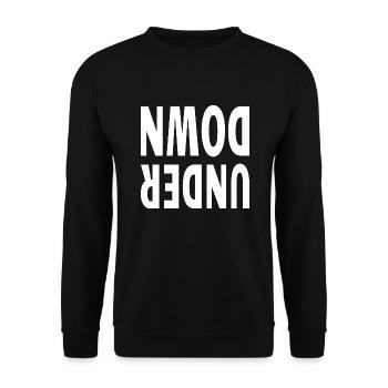 Funny Australia Land Down Under - Unisex Pullover - Schwarz - Vorne - Alina (178cm) & Michal (187cm)