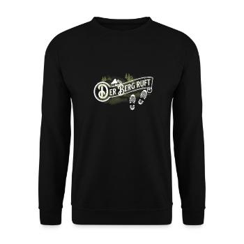 Der Berg ruft... - Unisex Pullover - Schwarz - Vorne - Alina (178cm) & Michal (187cm)