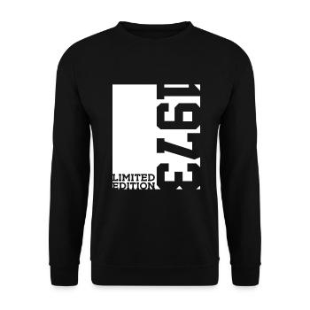 53RD BIRTHDAY LIMITED EDITION 1973 - Unisex Sweatshirt - black - Front - Alina (178cm) & Michal (187cm)
