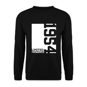 72E ANNIVERSAIRE ÉDITION LIMITÉE 1954 - Sweat-shirt Unisexe - noir - Devant - Alina (178cm) & Michal (187cm)