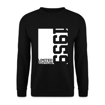 67E ANNIVERSAIRE ÉDITION LIMITÉE 1959 - Sweat-shirt Unisexe - noir - Devant - Alina (178cm) & Michal (187cm)