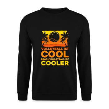 Volleyball Beachvolleyball - Unisex Pullover - Schwarz - Vorne - Alina (178cm) & Michal (187cm)