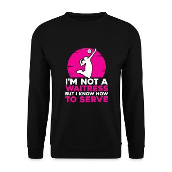 Volleyball Beach Volleyball - Unisex Sweatshirt - black - Front - Alina (178cm) & Michal (187cm)