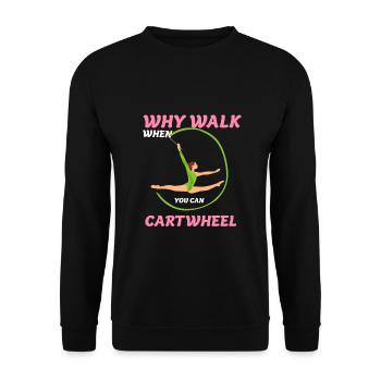 I Love Gymnastics, Gymnastics, Gymnast - Unisex Pullover - Schwarz - Vorne - Alina (178cm) & Michal (187cm)