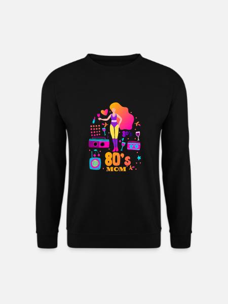 80's| Costume| Bright Colors| Millennials|Humor - Unisex Pullover - Schwarz