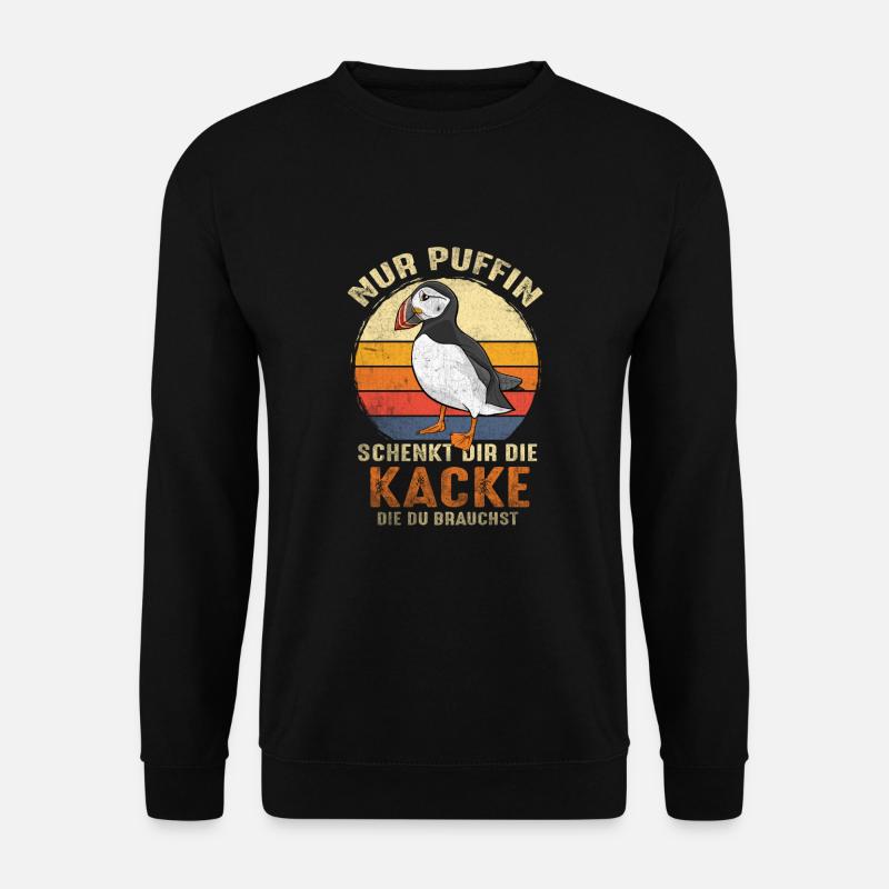 Papageientaucher - Unisex Pullover - Schwarz