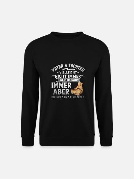 Familie Papa und Tochter Herz und Seele Partnershi - Unisex Pullover - Schwarz