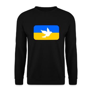 Ukraine - Unisex Pullover - Schwarz - Vorne - Alina (178cm) & Michal (187cm)