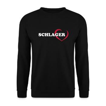 SCHLAGER - Unisex Pullover - Schwarz - Vorne - Alina (178cm) & Michal (187cm)