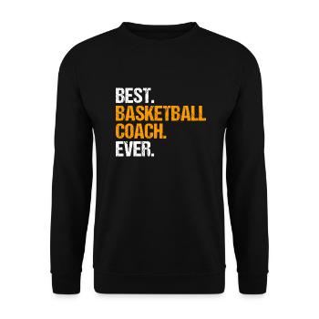 Meilleur entraîneur de basket-ball de tous les temps cadeau - Sweat-shirt Unisexe - noir - Devant - Alina (178cm) & Michal (187cm)