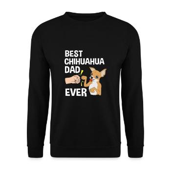 Chihuahua - Sweat-shirt Unisexe - noir - Devant - Alina (178cm) & Michal (187cm)