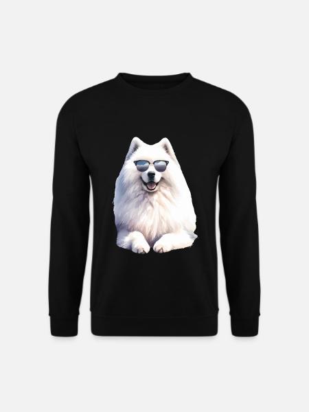 Chien Samoyède Cadeaux Mignon Samoyède Chien Graphique - Sweat-shirt Unisexe - noir