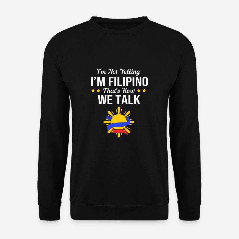Filipino Philippines - Unisex Sweatshirt - black