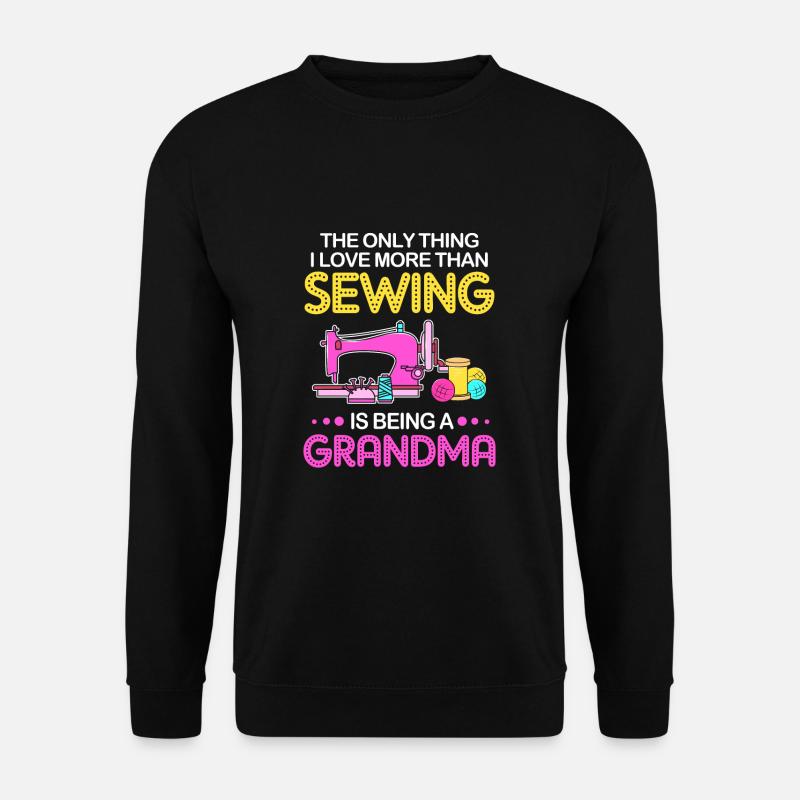 Sewing Machine Seamstress - Unisex Sweatshirt - black