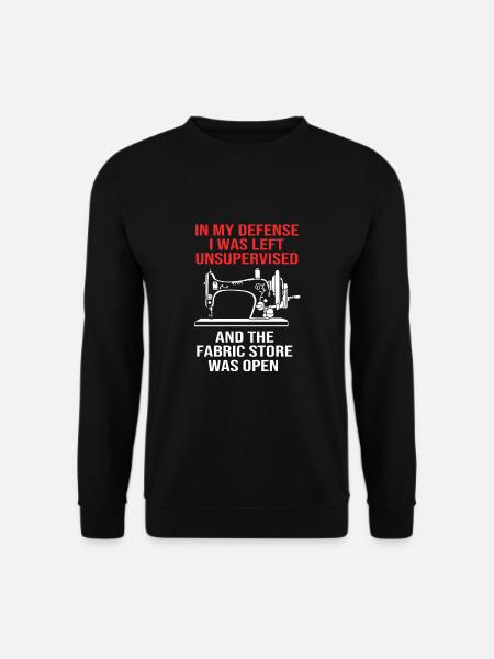 Sewing Machine Seamstress - Unisex Sweatshirt - black