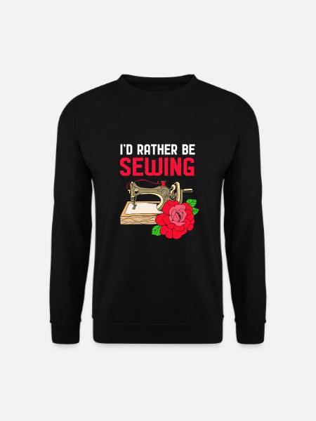Sewing Machine Seamstress - Unisex Sweatshirt - black