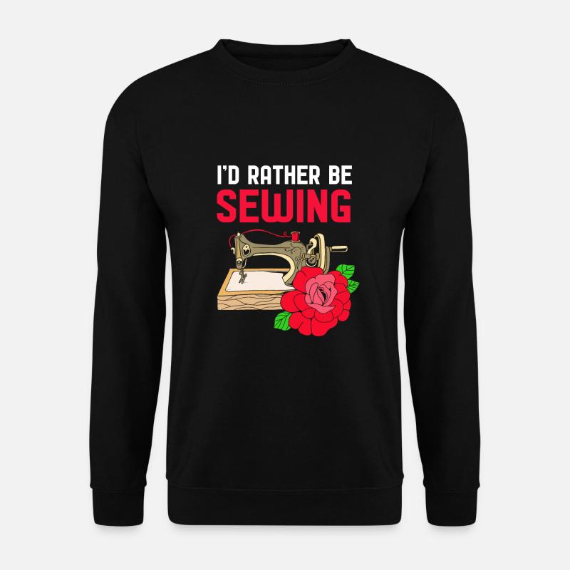 Sewing Machine Seamstress - Unisex Sweatshirt - black