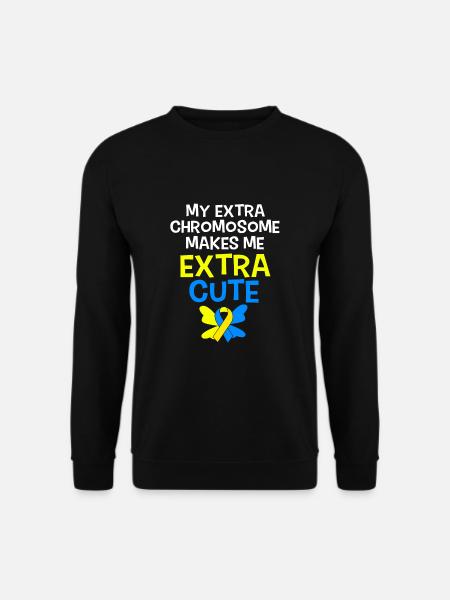 Down Syndrom T21 Chromosom Trisomie - Unisex Pullover - Schwarz