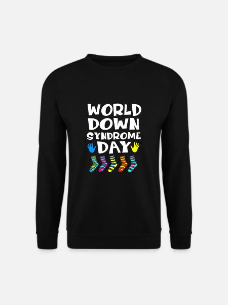 Down Syndrom T21 Chromosom Trisomie - Unisex Pullover - Schwarz