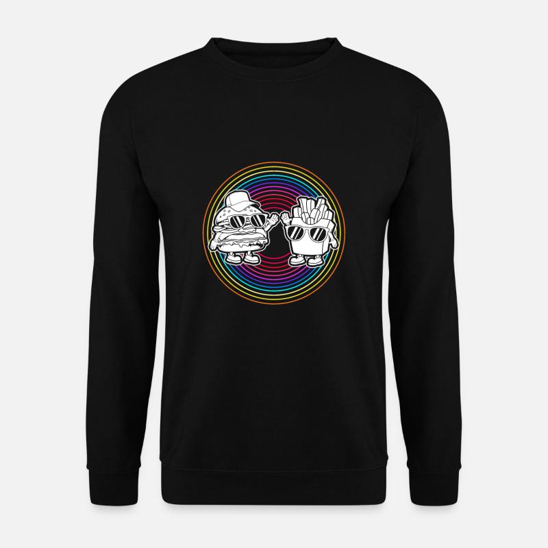 Cheeseburger Burger - Unisex Pullover - Schwarz