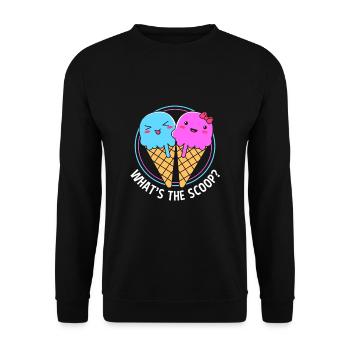 Gender Reveal Babyshower - Unisex Sweatshirt - black - Front - Alina (178cm) & Michal (187cm)