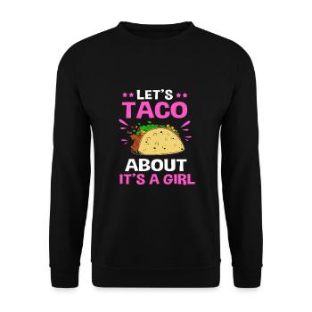 Gender Reveal - Unisex Sweatshirt - black - Front - Alina (178cm) & Michal (187cm)