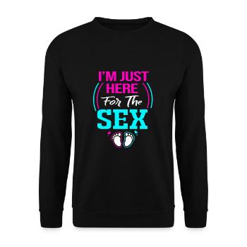 Gender Reveal - Unisex Sweatshirt - black - Front - Alina (178cm) & Michal (187cm)
