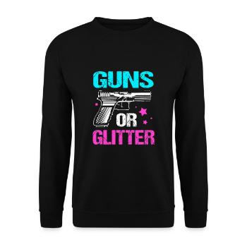 Gender Reveal - Unisex Sweatshirt - black - Front - Alina (178cm) & Michal (187cm)