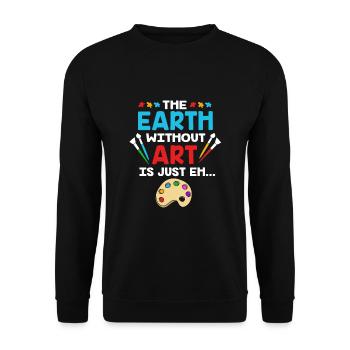 Maler - Unisex Pullover - Schwarz - Vorne - Alina (178cm) & Michal (187cm)