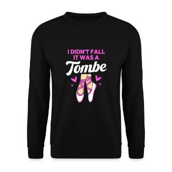 Ballet Ballet Dancer - Unisex Sweatshirt - black - Front - Alina (178cm) & Michal (187cm)