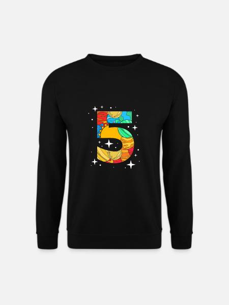 Universum Sonnensystem Kindergeburtstag - Unisex Pullover - Schwarz