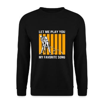 Construction worker construction site - Unisex Sweatshirt - black - Front - Alina (178cm) & Michal (187cm)