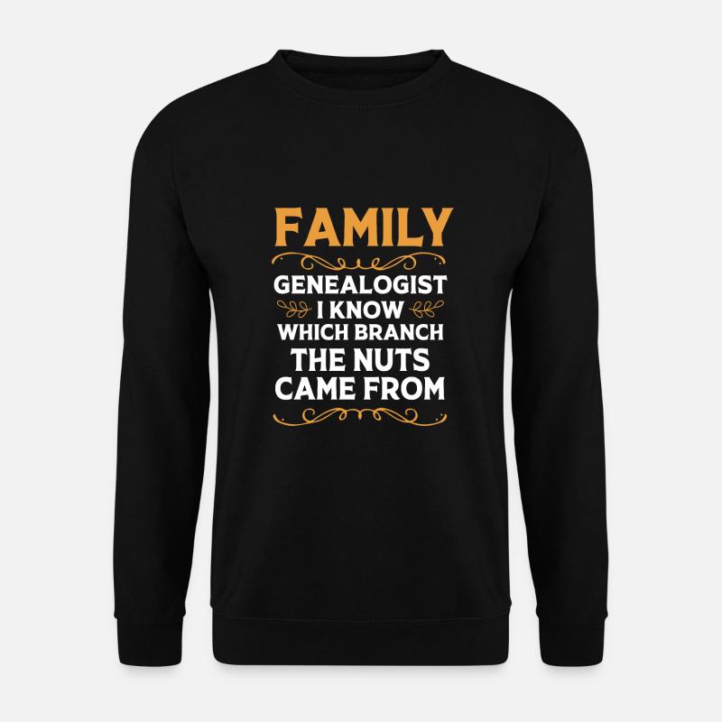 Stammbaum Genealogie - Unisex Pullover - Schwarz