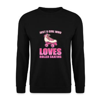 Roller Skating Roller Skates Inline Skates Girls - Unisex Sweatshirt - black - Front - Alina (178cm) & Michal (187cm)
