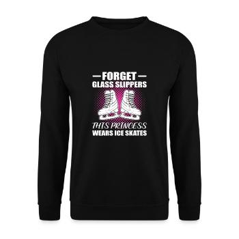 Patinage sur glace Patinage sur glace Patinage sur glace - Sweat-shirt Unisexe - noir - Devant - Alina (178cm) & Michal (187cm)