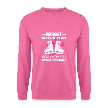 Schlittschuh Schlittschuhlaufen Eislauf - Unisex Pullover - Pink - Vorne